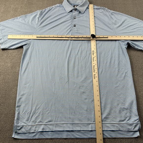 Footjoy Polo Shirt Adult Large Striped Short Sleeve Golf Golfing Casual Men's - Picture 10 of 15